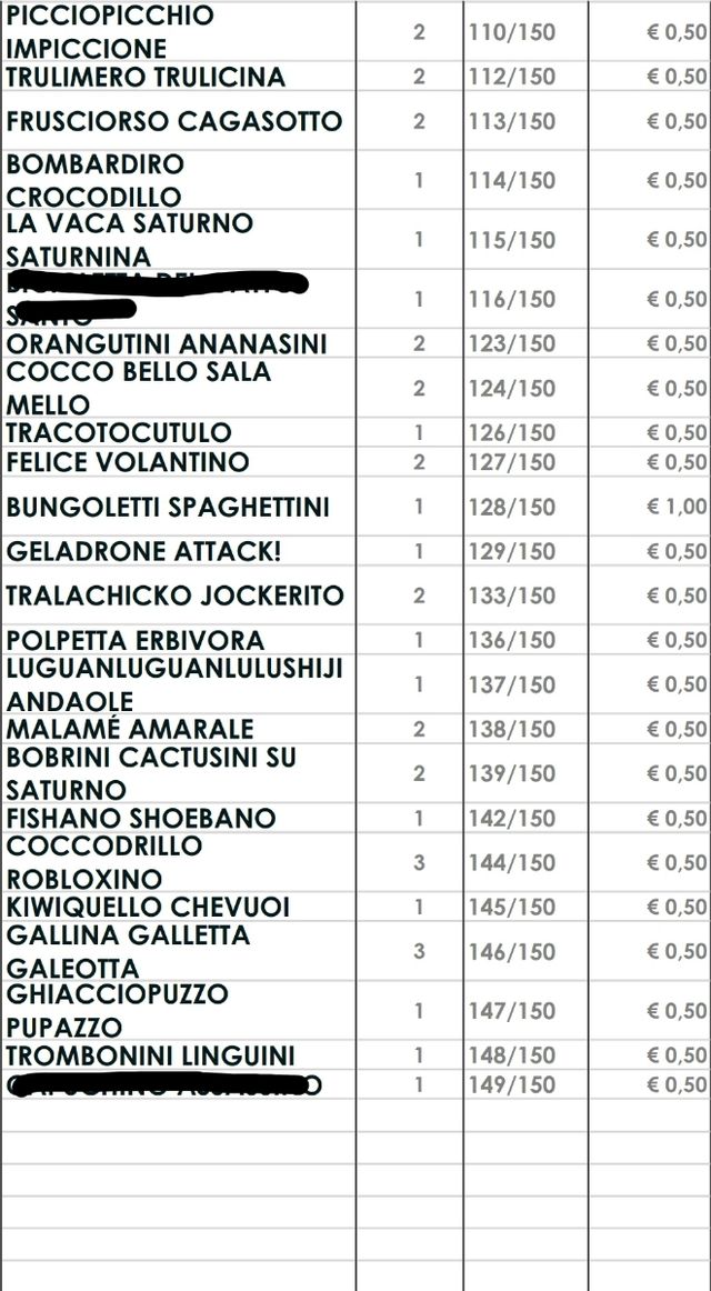 Carte Brainrot Universo Psichedelico