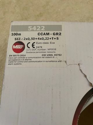Cavo allarme CCAM-GR2  20 mt