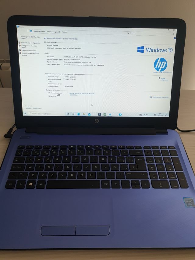 Portátil HP Azul