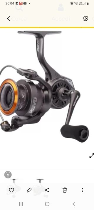 Mulinello Abu Garcia: mai usato, con filo 20