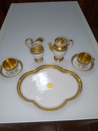 Juego té porcelana imperio