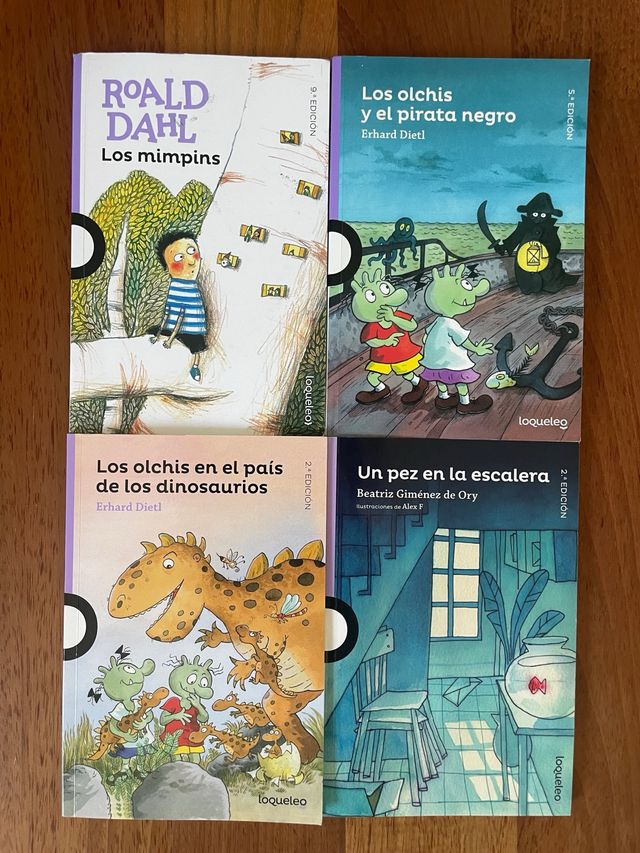 Lote 4 liros Loqueleo Santillana +8