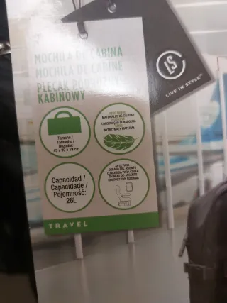 Mochila cabina negra