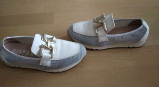 Mocasines Hispanitas Kansas blancos T38 