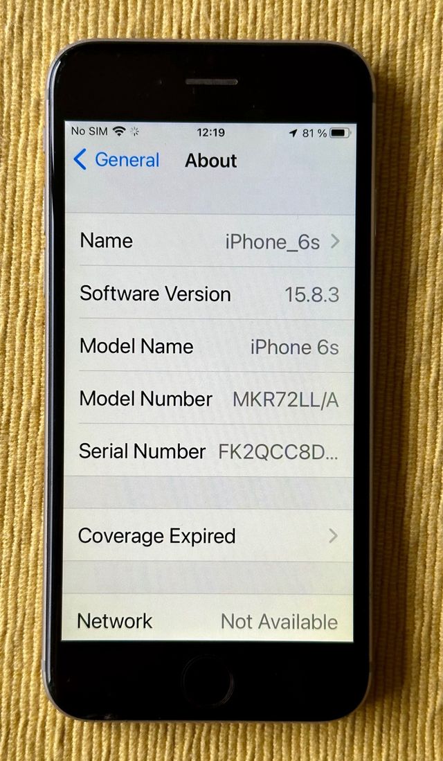 iPhone 6S 128GB 100% bateria + cargador + funda