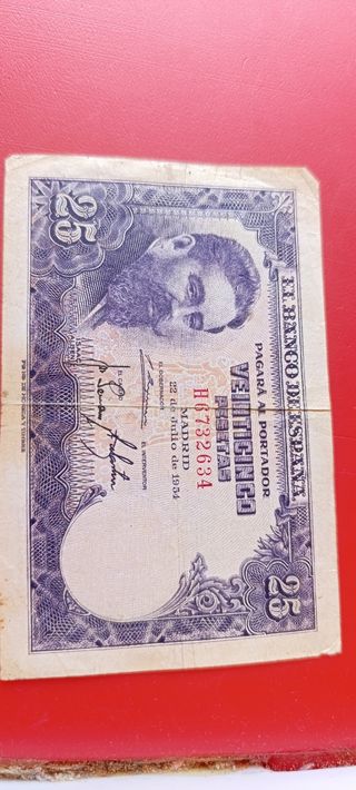 Billete 25 pesetas España