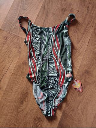 Bañador Roxy - bañador rojo y verde