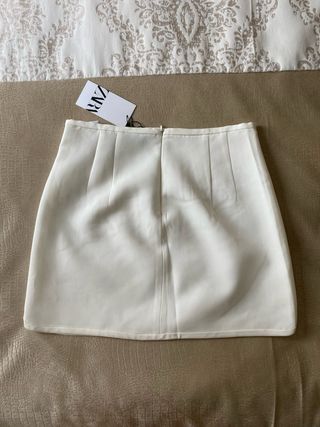 Mini Falda Zara blanca - M
