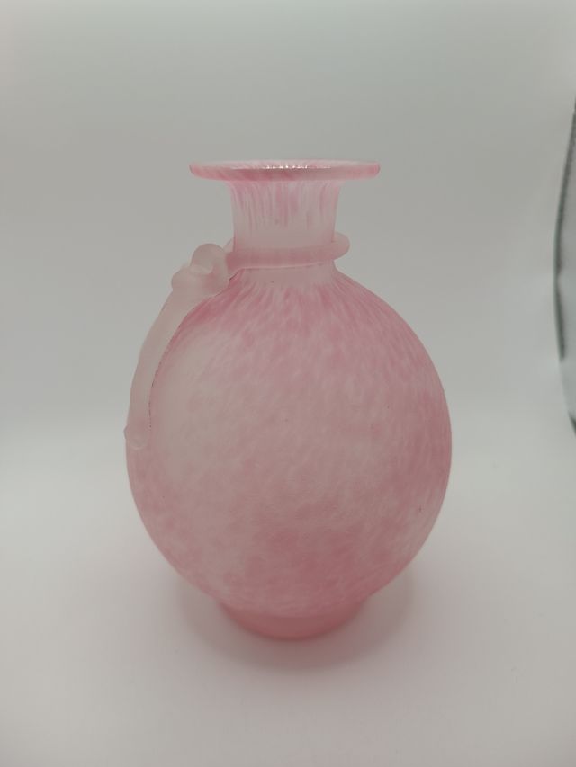 Vaso Murano rosa satinato