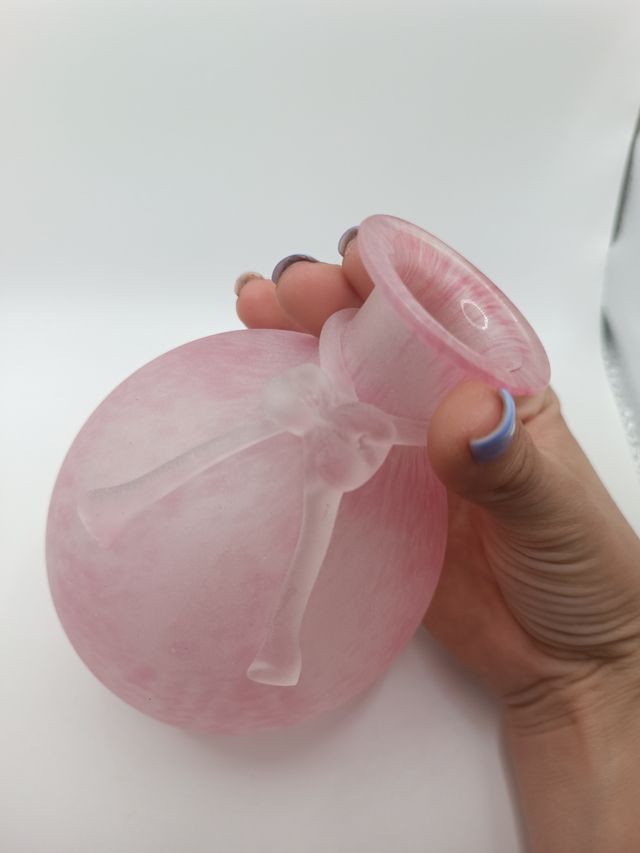 Vaso Murano rosa satinato