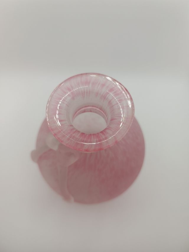 Vaso Murano rosa satinato