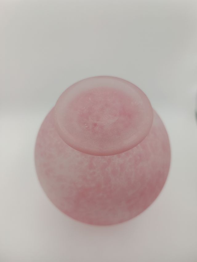 Vaso Murano rosa satinato