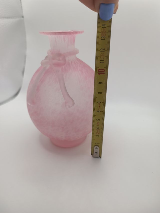 Vaso Murano rosa satinato