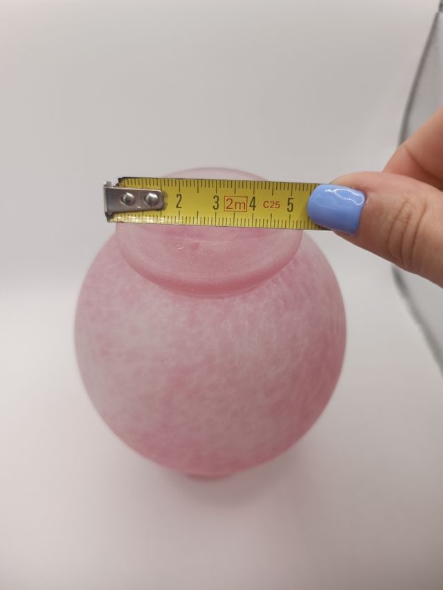Vaso Murano rosa satinato