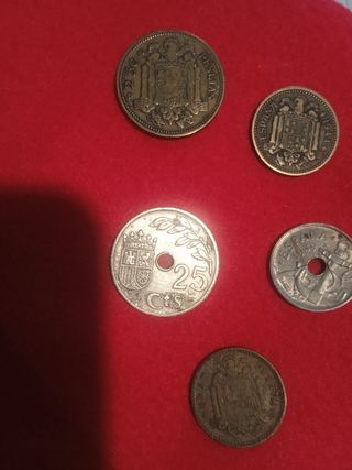 Lote de 5 Monedas España Franco