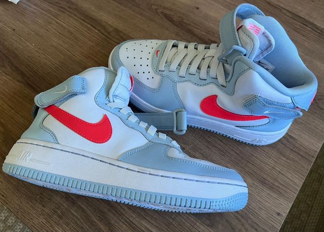 Nike Air Force 1 - Zapatillas altas azul celeste