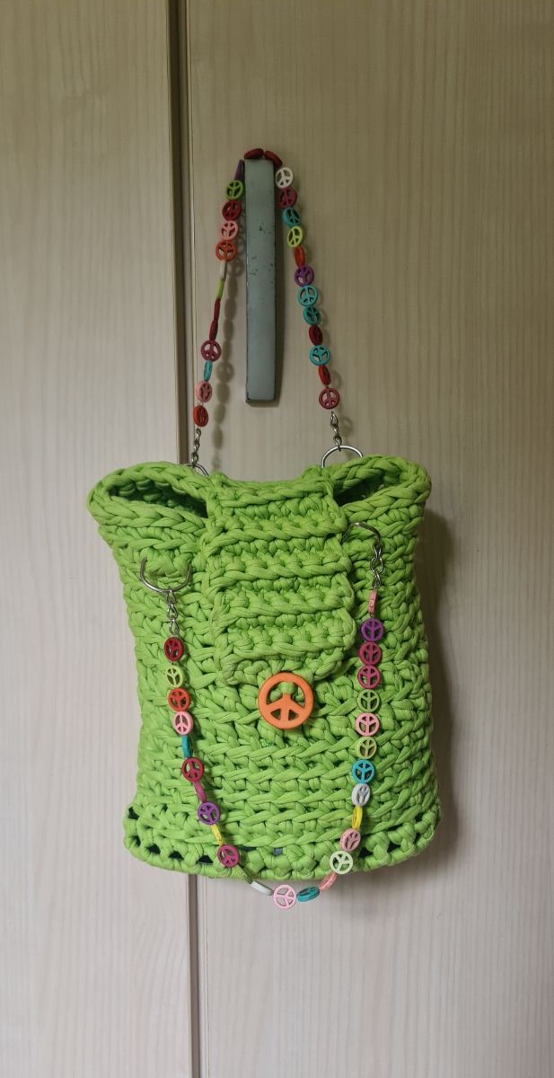 Bolso de trapillo verde