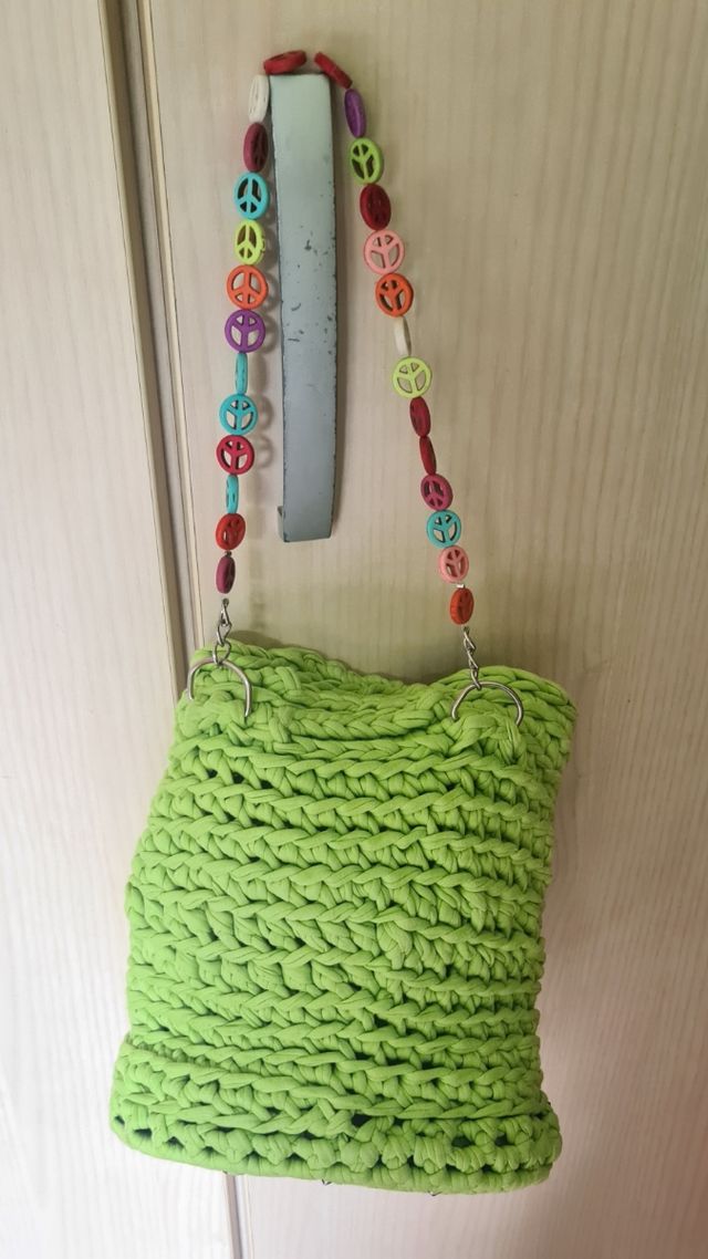 Bolso de trapillo verde