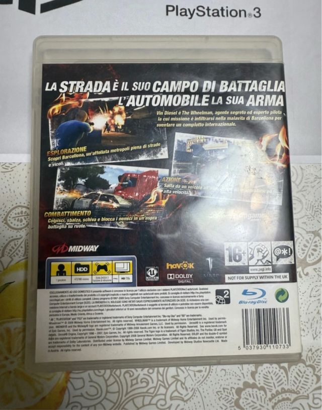 Wheelman PS3 (PlayStation 3)