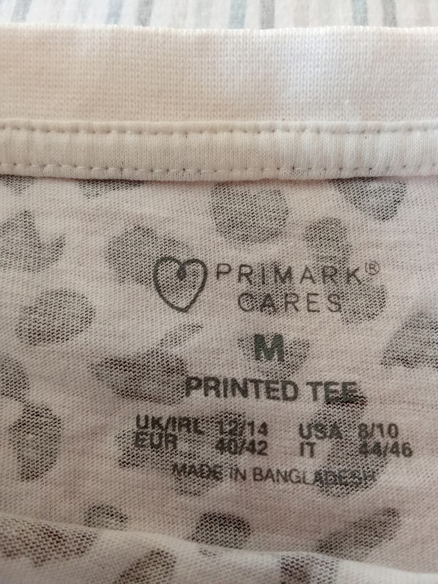 Camiseta leopardo - Blanco y marrón sin estrenar