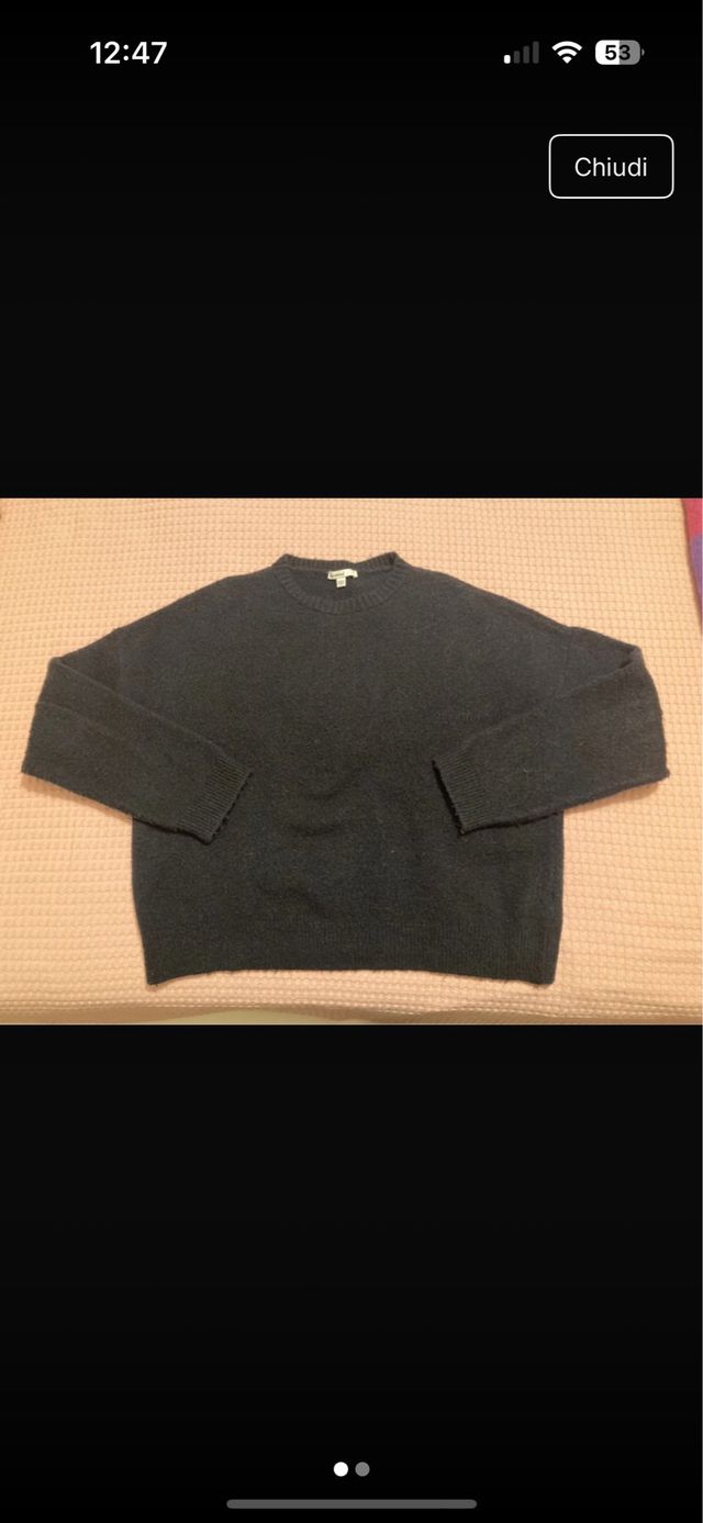 Maglione Subdued nero girocollo