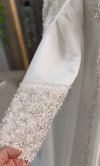Vestido novia blanco modesto