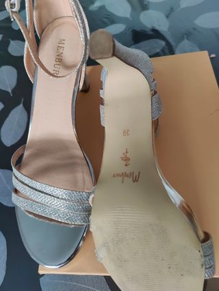 Sandalias Menbur Plata