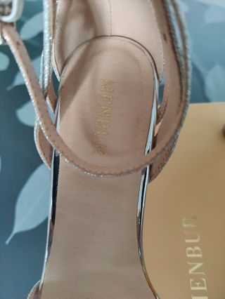 Sandalias Menbur Plata