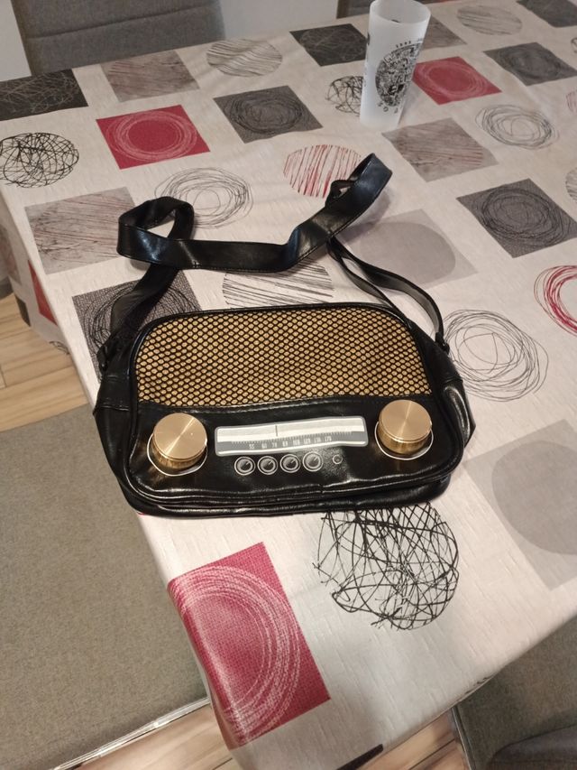 Bolso bandolera radio vintage