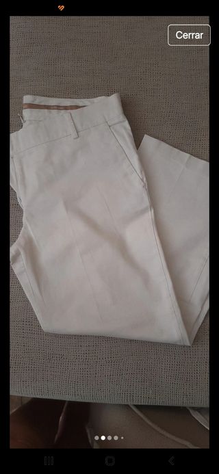 Pantalón Zara blanco