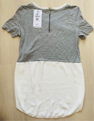 Camiseta texto combinada Bershka