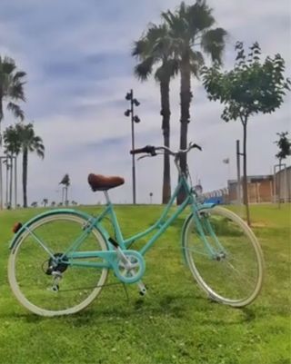 Bicicleta clásica Victoria azul
