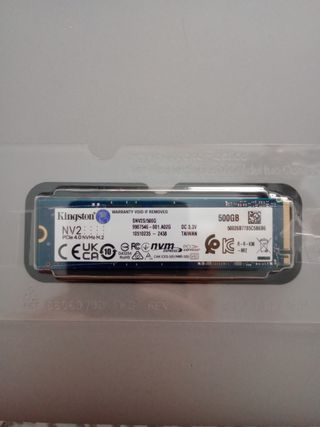 RAM Crucial 8GB DDR4 + SSD Kingston 500GB