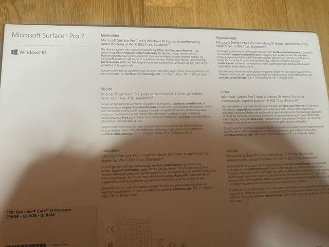 Microsoft Surface Pro 7 nueva