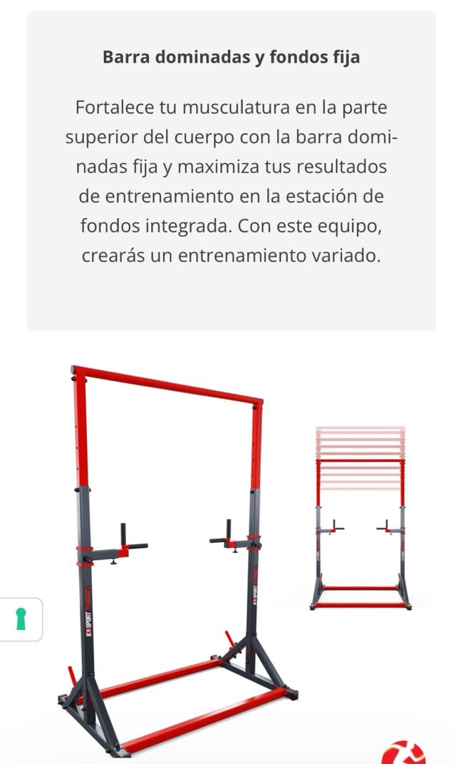 Barra dominadas y fondos KSport