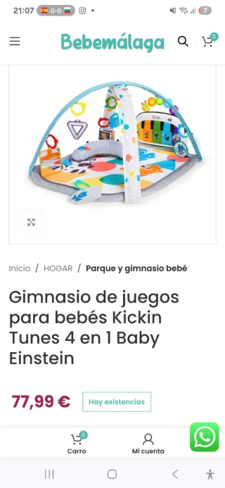 Gimnasio Bebe Baby Einstein 4-en-1