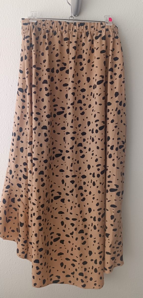 Falda midi animal print