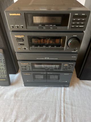 Minicadena SAMSUNG MAX 430 negra, con radio, doble