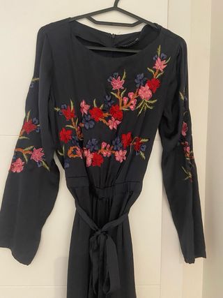 Mono Zara Bordado - Negro Multicolor