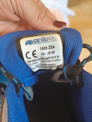 Zapatos seguridad Anibal - grises y azules