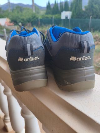 Zapatos seguridad Anibal - grises y azules