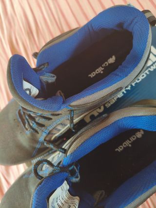 Zapatos seguridad Anibal - grises y azules