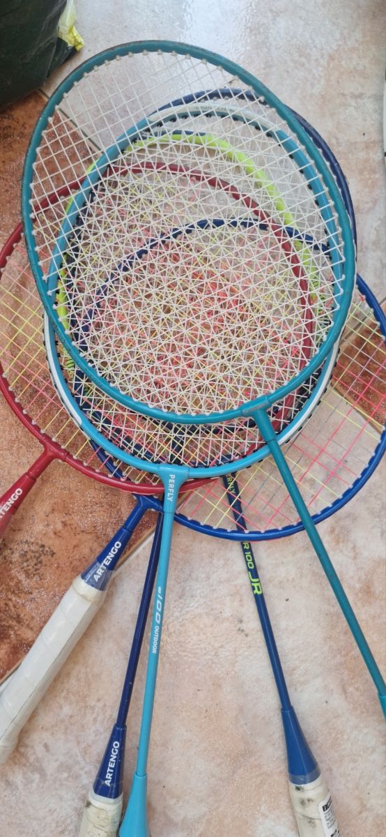 Lote 6 raquetas bádminton