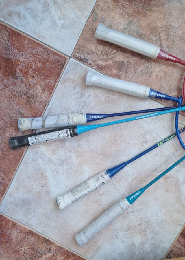 Lote 6 raquetas bádminton