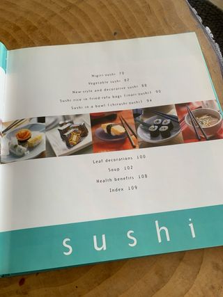 Libro de cocina Sushi en casa recetas japoneses