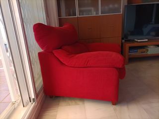 Sillón rojo 1 plaza - como nuevo