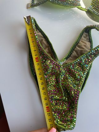 Bikini Competición Verde Multicolor