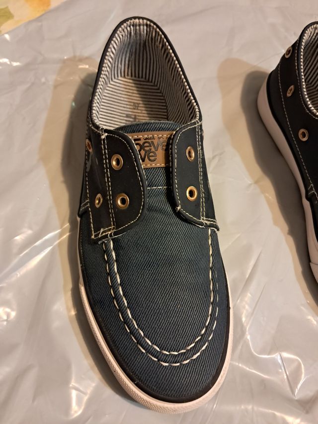 Zapatos náuticos niño azul