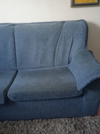 Sofá 3+2 plazas azul - Tela