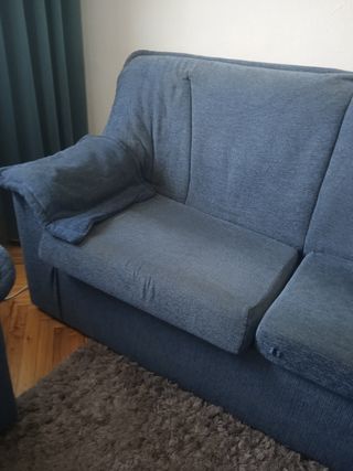 Sofá 3+2 plazas azul - Tela